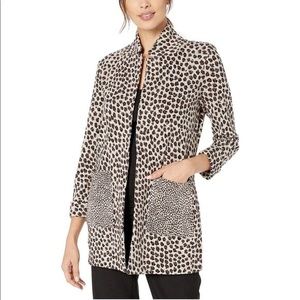 Nic + Zoe Leopard Print Sweater Blazer - Like New